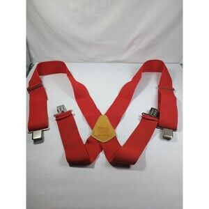Master Mechanic Men’s Red Heavy Duty Professional Suspenders MM110R